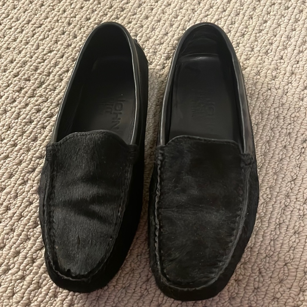 St John Spots Black Loafers 36.5